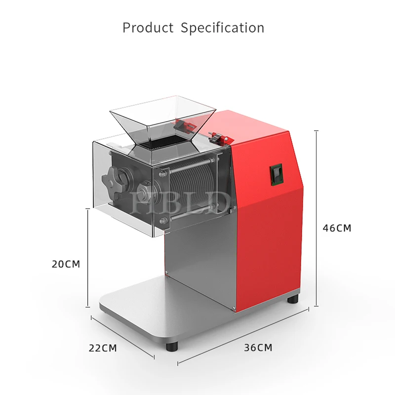 Commercial Electric Meat Cutter Vegetable Shredder 1100W Fully Automatic Food Shredder