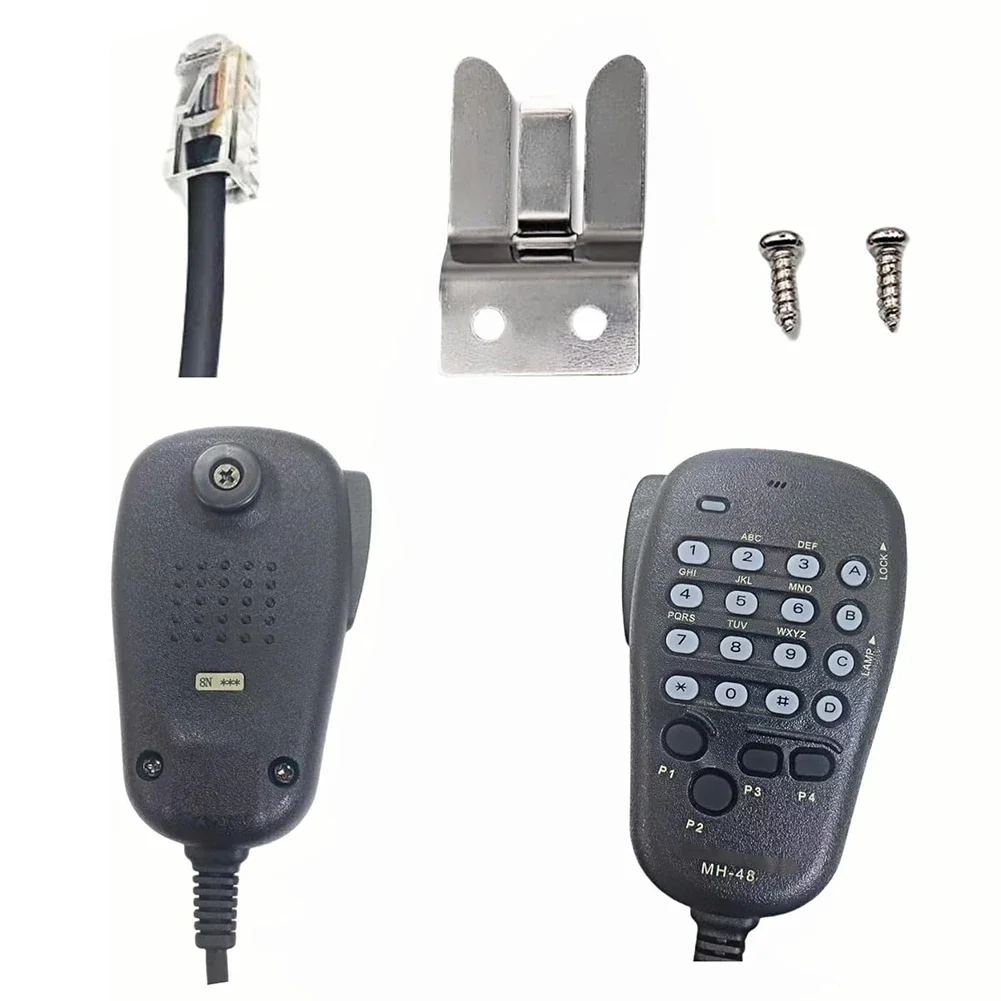 MH48 MH48A6J Microphone with LED Backlight and and Play 6 Pin Connector for Yaesu FT 1900 2900 3100 7800 8900 Radios