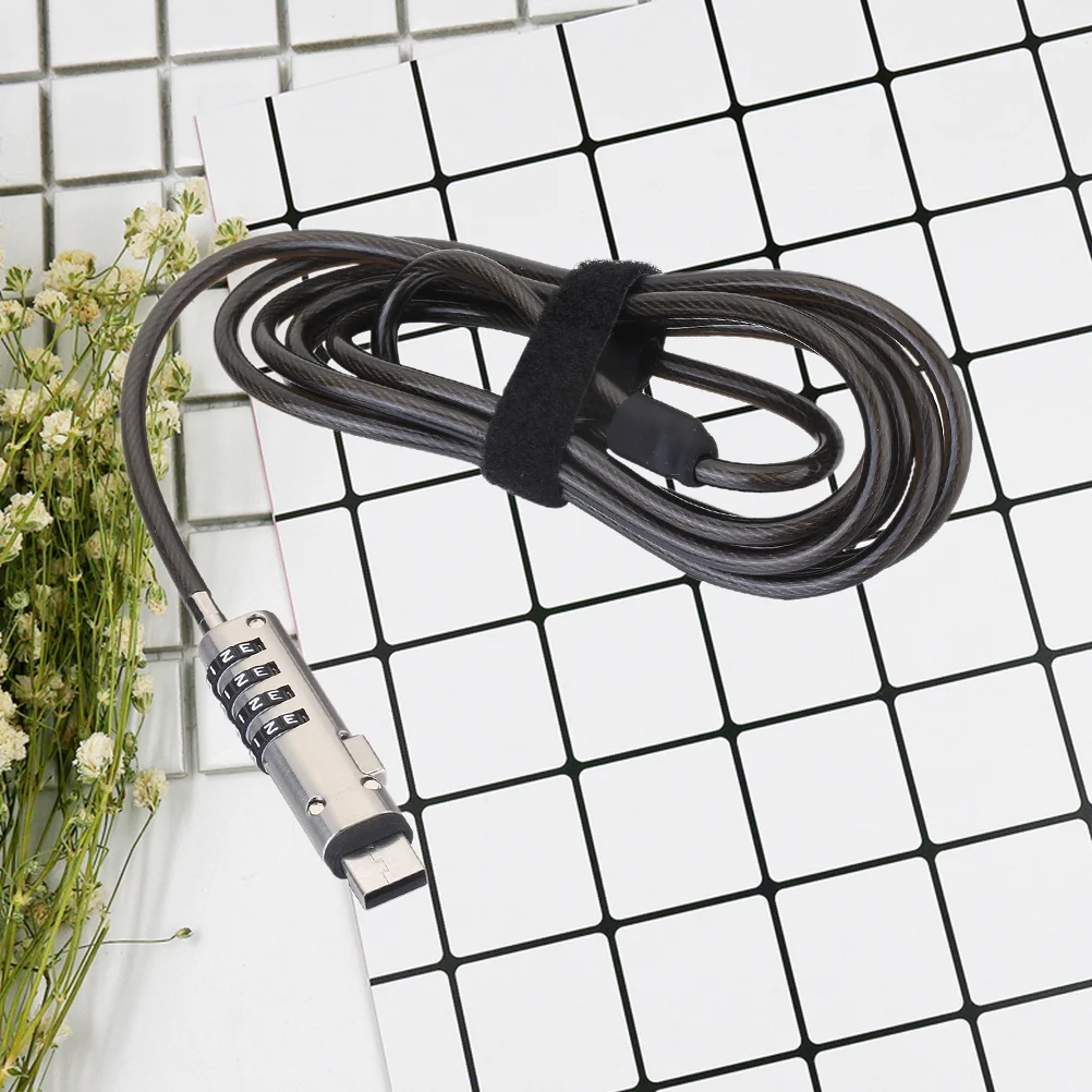  Laptop Lock Usb Security Cable Combination Laptops Password for Notebook Computer Anti Theft