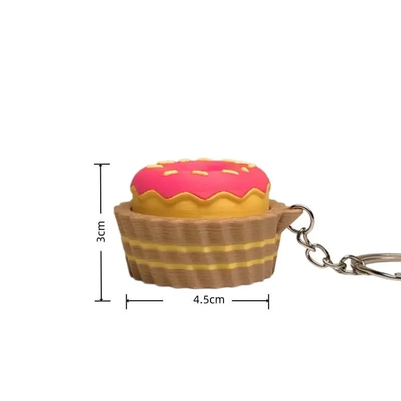 3D-gedruckter simulierter Dessert-Fidget-Clicker, tragbares Kunststoff-Stressabbau-Sensorikspielzeug für Reisen und Pendelverkehr. – Detail 7