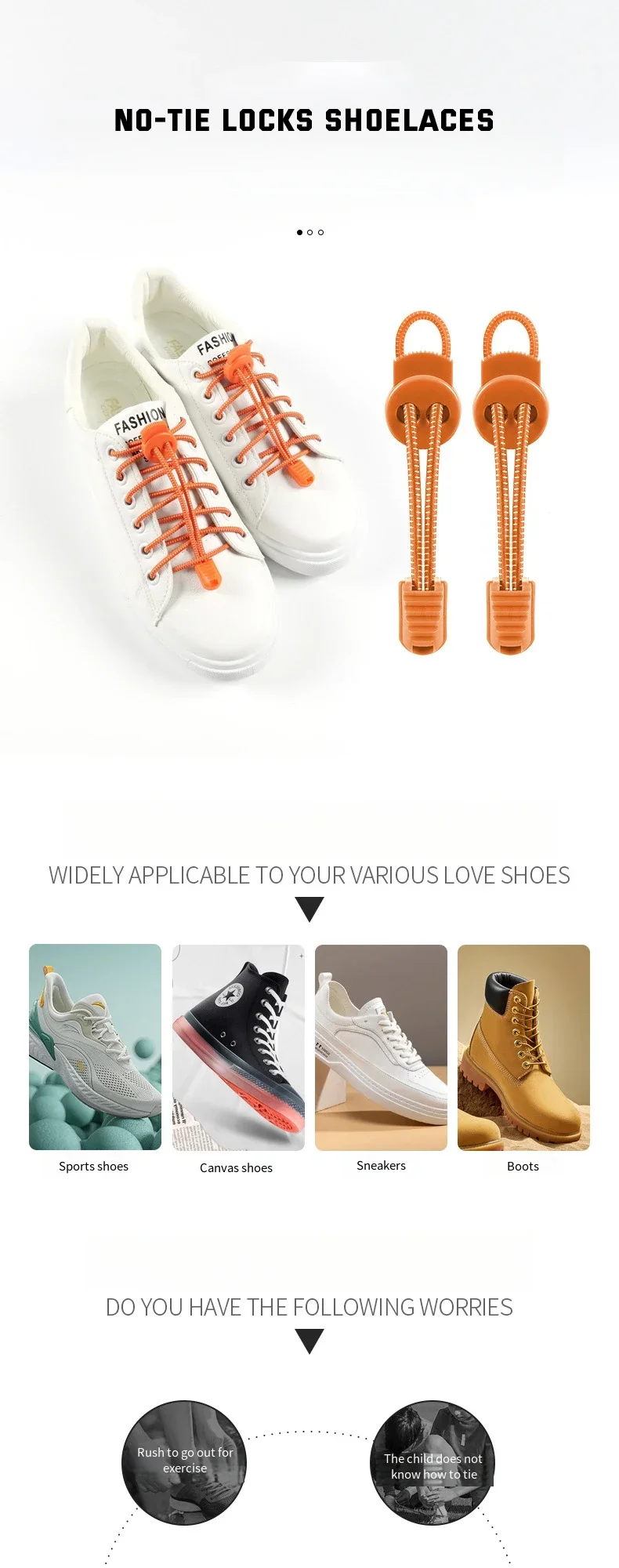 Neue Lock Schnürsenkel runde Tennis Schnürsenkel ohne Krawatten Erwachsene Kinder Turnschuhe elastische Schnürsenkel Gummibänder für Schuhe Zubehör – Detail 1