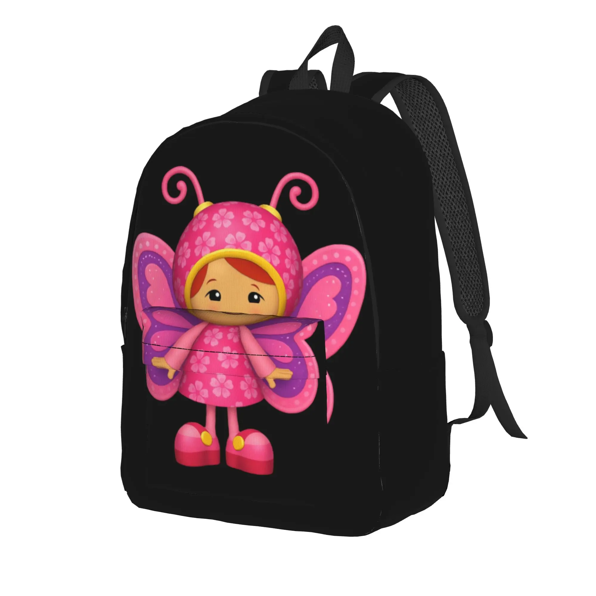Pink Butterfly Team Umizoomi Backpack  Travel Backpacks Boy Girl Casual School Bags Designer Breathable Rucksack