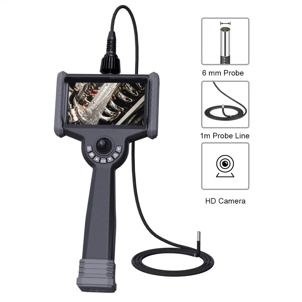 

VSNDT GP6010 1080 portable hd endoscope industrial with 6'' LCD Screen, 6mm IP67 Waterproof