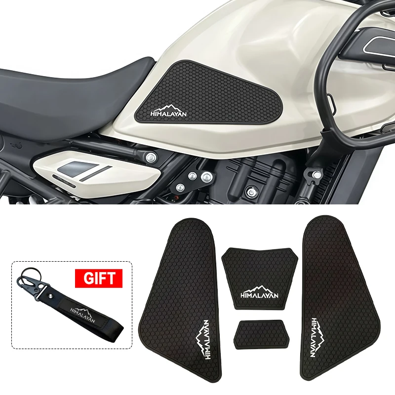 สติ๊กเกอร์กันลื่นข้างถังน้ำมัน HIMALAYAN แผ่นกันน้ำยางสำหรับ Himalaya 450 452 HIMALAYAN450 2024 2025 2026