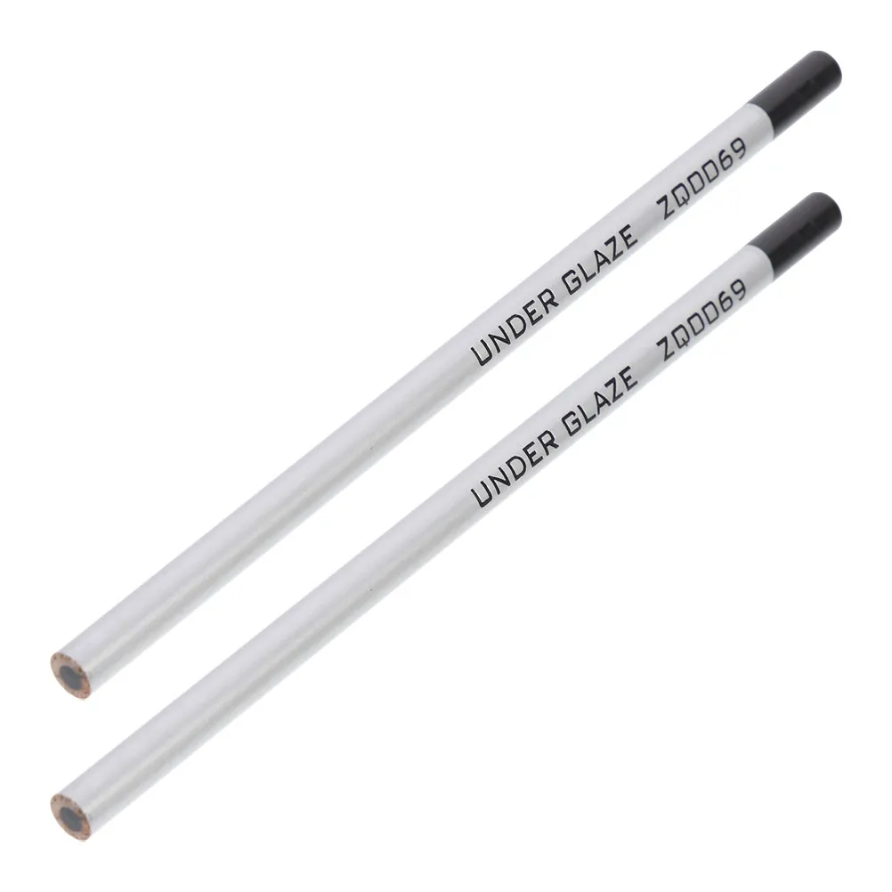 2Pcs Underglaze Pencils Pottery Detailing Tools Fine Line Ceramic Art Supplies Painting Drawing Accessories Pencil