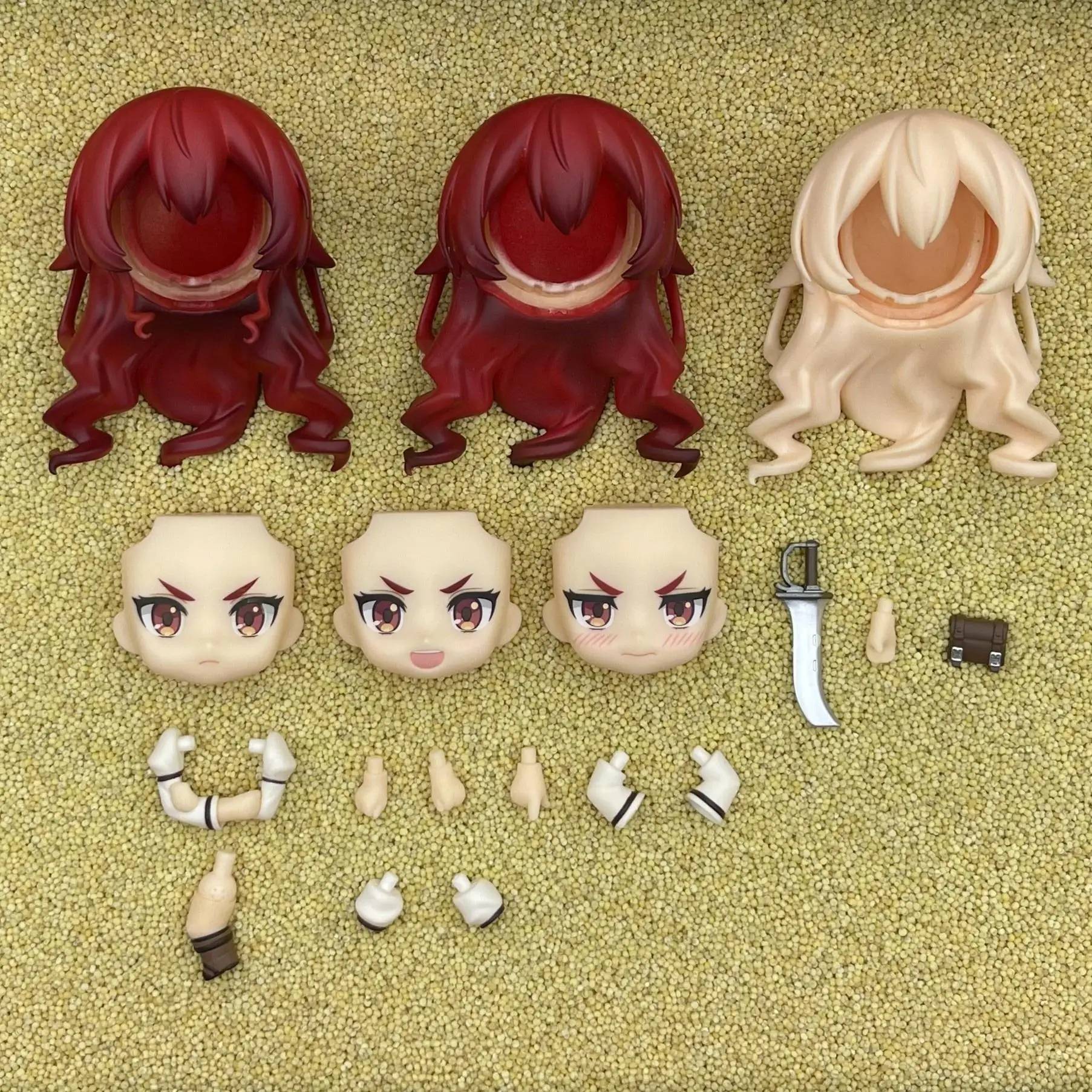 

liulangwushi GSC Clay Man Face doll face hair doll accessories