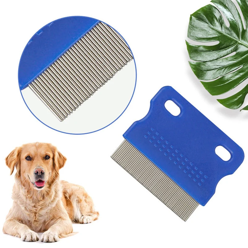 7 Pieces Tear Stain Remover Comb Double-Sided Dog Eye Comb Brush Dog Flea Combs Double Head Comb Multipurpose Tool