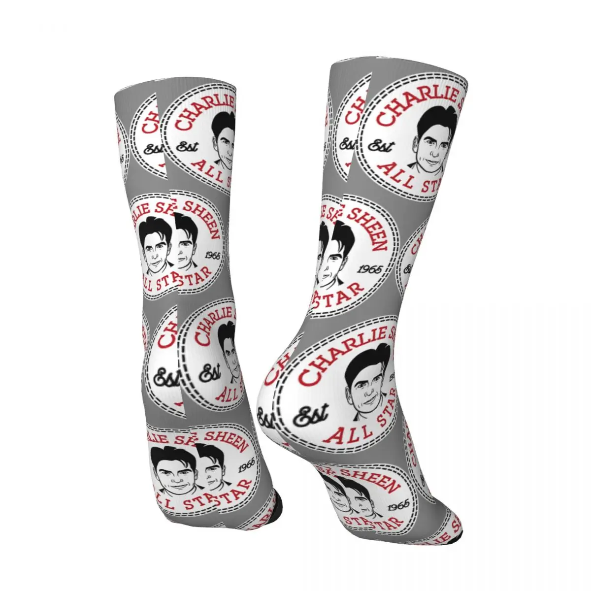 Funny Happy Cool Men's Socks Retro Harajuku C-Charlie Puth Hip Hop Novelty Seamless Crew Crazy Sock Gift Printed