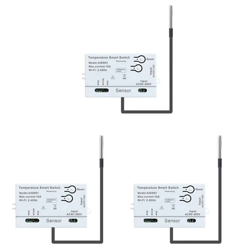 

M16K-3X Tuya Wi-Fi датчик температуры 2,4G Wi-Fi датчик температуры умный переключатель с датчиком температуры 1 м