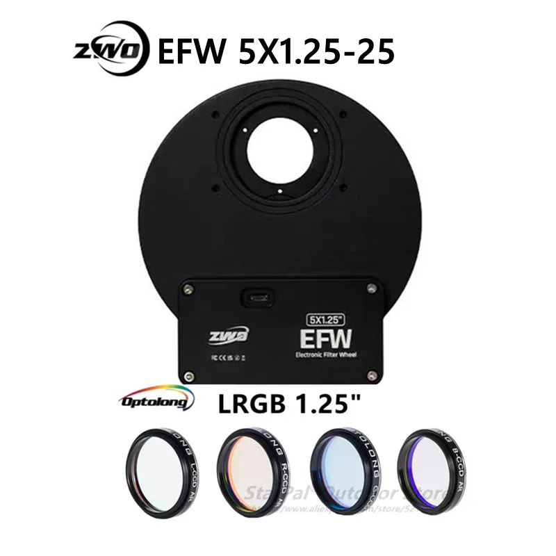 Filter Wheel für astronomische Beobachtungen: Die perfekte Wahl für Einsteiger und Fortgeschrittene – Testbericht zum ZWO EFW 7 x 2″/5 x 2″/36mm/8 x 1.25/5x1.25 EFW-25