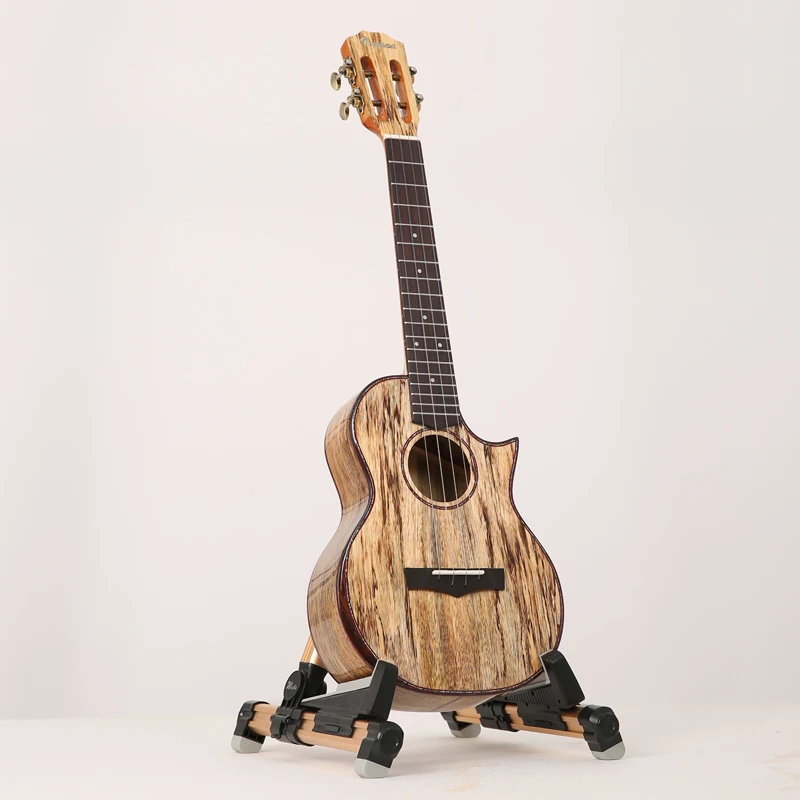 High end Ukulele All Solid Tenor Uke Spalted Mango