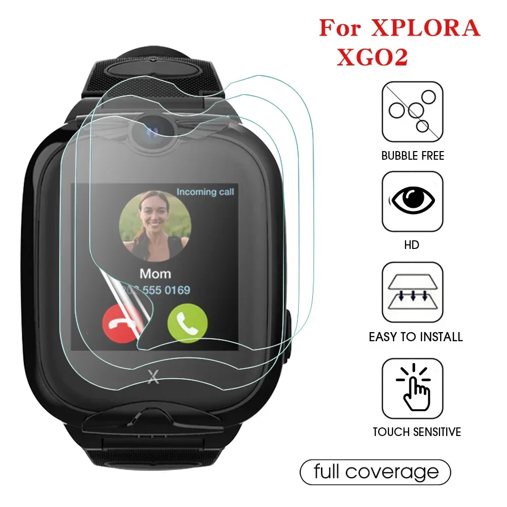 5-1Pcs 9D Soft Protective Hydrogel Films For Xplora X5 Play/XMOVE/XGO 2/XGO 3 Smartwatch Full Cover Clear Screen Protector