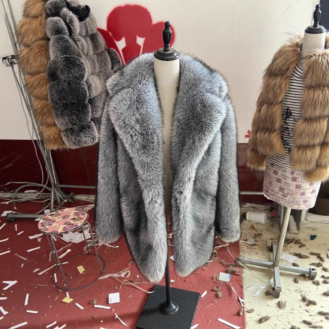 เสื้อโค้ทขนเฟอร์เทียมผู้หญิง ความยาวปานกลาง สไตล์ Y2k สตรีทแวร์ แต่งลูกไม้ ผูกเชือก หนา อุ่น ลายถักเปิดด้านนอก เสื้อคลุมสำหรับฤดูใบไม้ร่วงและฤดูหนาว