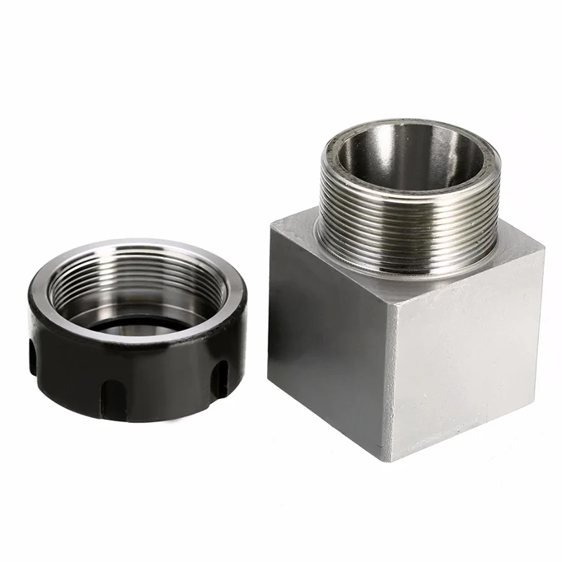 CNC machined stainless steel, aluminum alloy, black anodized mechanical connectors, square chucks and conversion sleeve parts