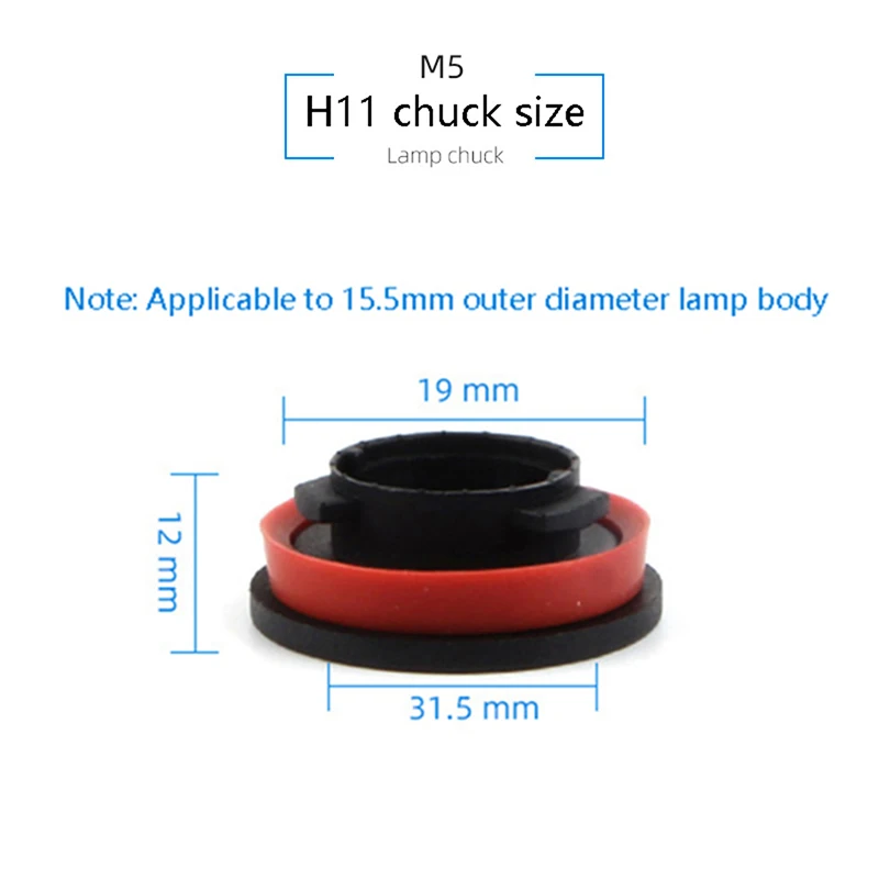 

Car LED Headlight Bulb Base Adapter Socket Holder H1 H4 H7 H11 9005 9006 9012 High Temperature Resistance Automobile Lamp Chuck