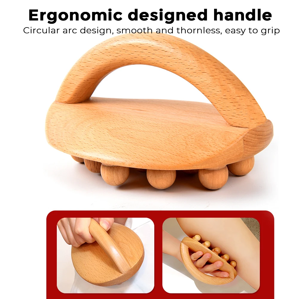 Wood Therapy Massage Tool Wooden Massage Body Brush for Cellulite Remover Skin Relief Body Shaping Lymphatic Drainage Massager