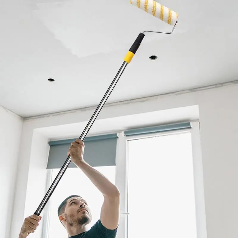 Paint roller brush Convenient Ceiling Painting roller set Portable Extender Pole For Painting with removeable Telescoping Handle