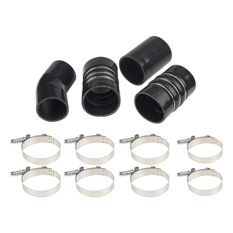 

Intercooler Turbo CAC Boots Clamps Kit For Ford 6.0L Powerstroke F250 F350 F450 F550 2003-2007 Diesel