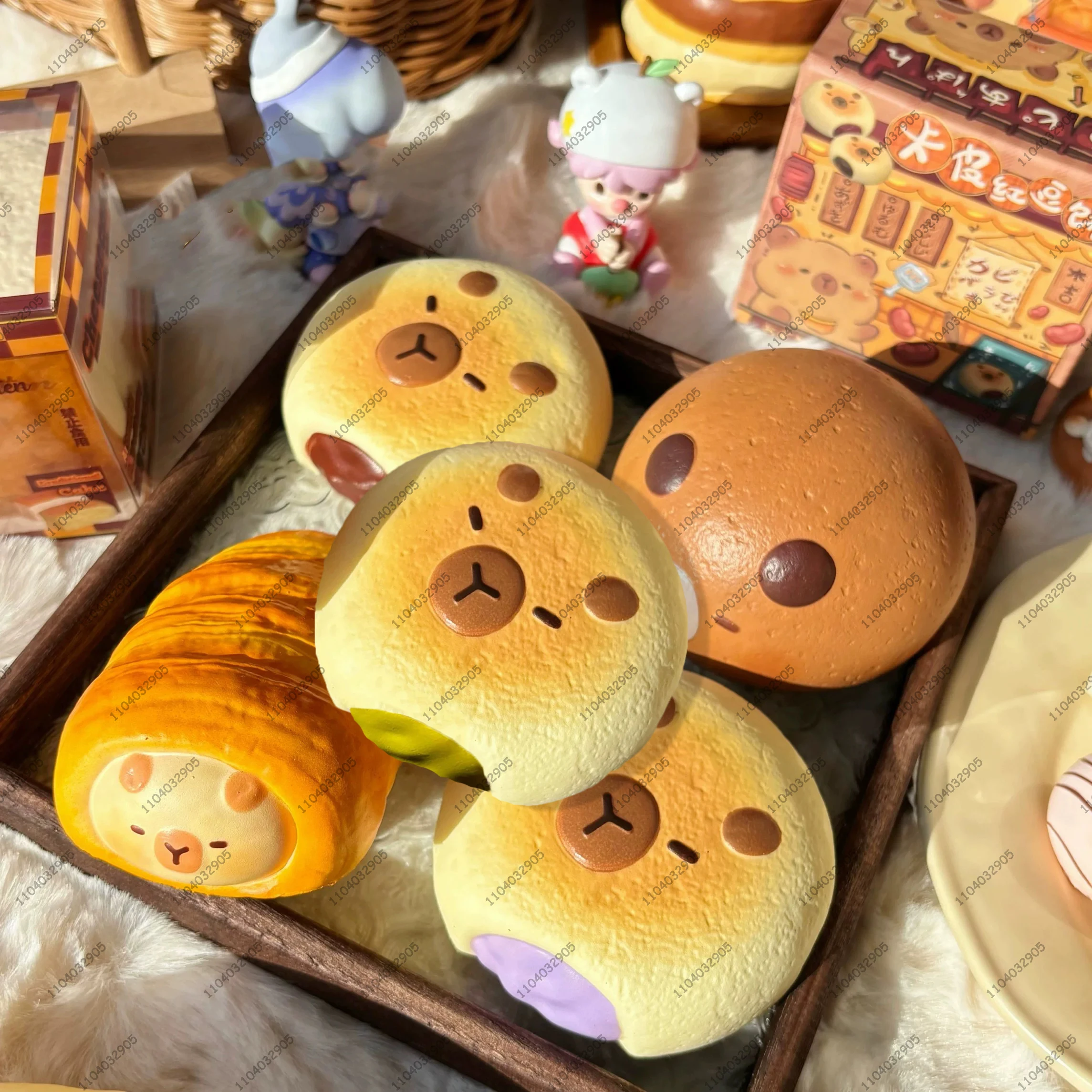カピバラ柄ベーカリー スローライジング スクイーズトイ 可愛い