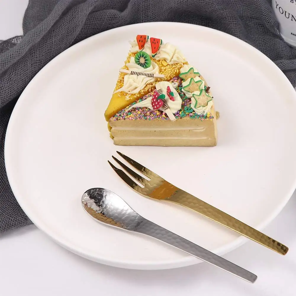 

Japanese Style Ice Cream Dessert Honey Cake Coffee Teaspoon Fruit Fork Stirring Spoon Tableware