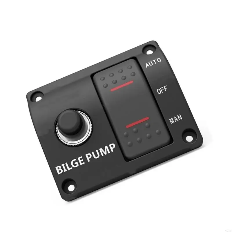 M76E Boots-Bilgenpumpen-Bedienfeld mit AUTO OFF MAN-Dreipositionssteuerung, 12 V 24 V und integriertem Leistungsschalter für – Detail 4