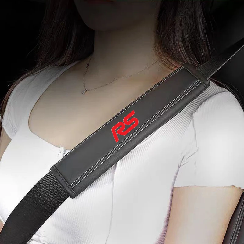 2 Stück Nappaleder Sicherheits gurt Schulter abdeckungen Innenraum für Honda Rs Emblem passen Jazz Civic HRV Jade Rs Sportwagen Zubehör