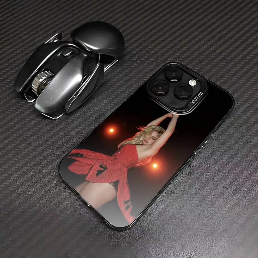 حافظة هاتف A-Addison R-Rae المغني لهاتف iPhone17، 16,15,14,13,12 Pro Max غطاء مقاوم للصدمات من الحلوى السوداء غير اللامعة #2