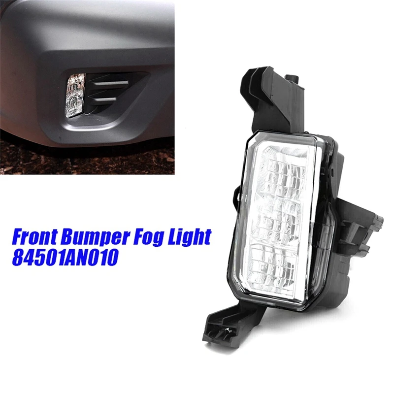 Amortecedor dianteiro luz de nevoeiro para subaru outback 2020 2021 2022 carro branco led conjunto da lâmpada circulação diurna