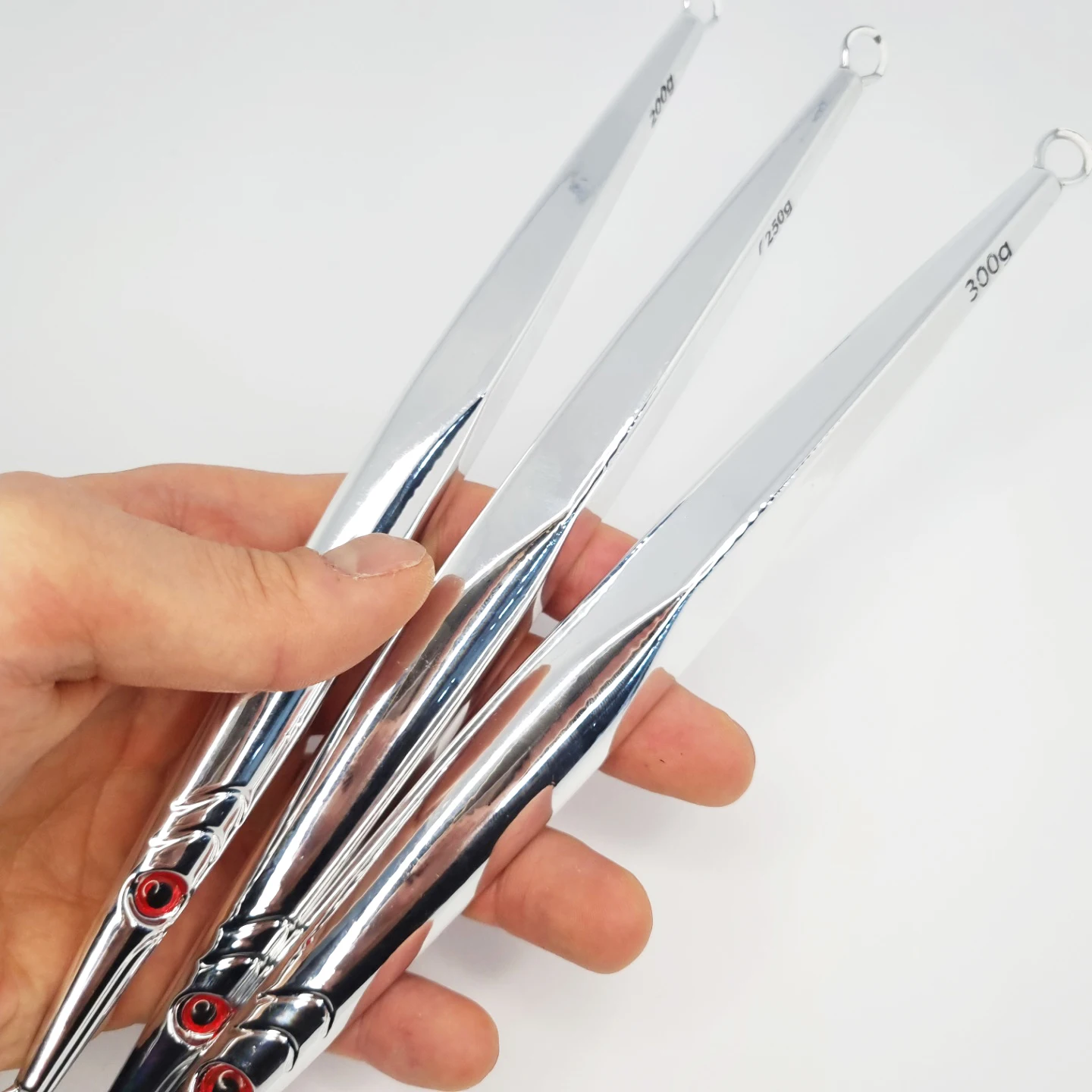 MARISOO Galvanisch Versilberter Eisenplattenköder für Meeresangelruten, 200/250/300/350/400/500g, Ideal für Bernsteinmakrele, Kabeljau, Spanische Makrele – Detail 9