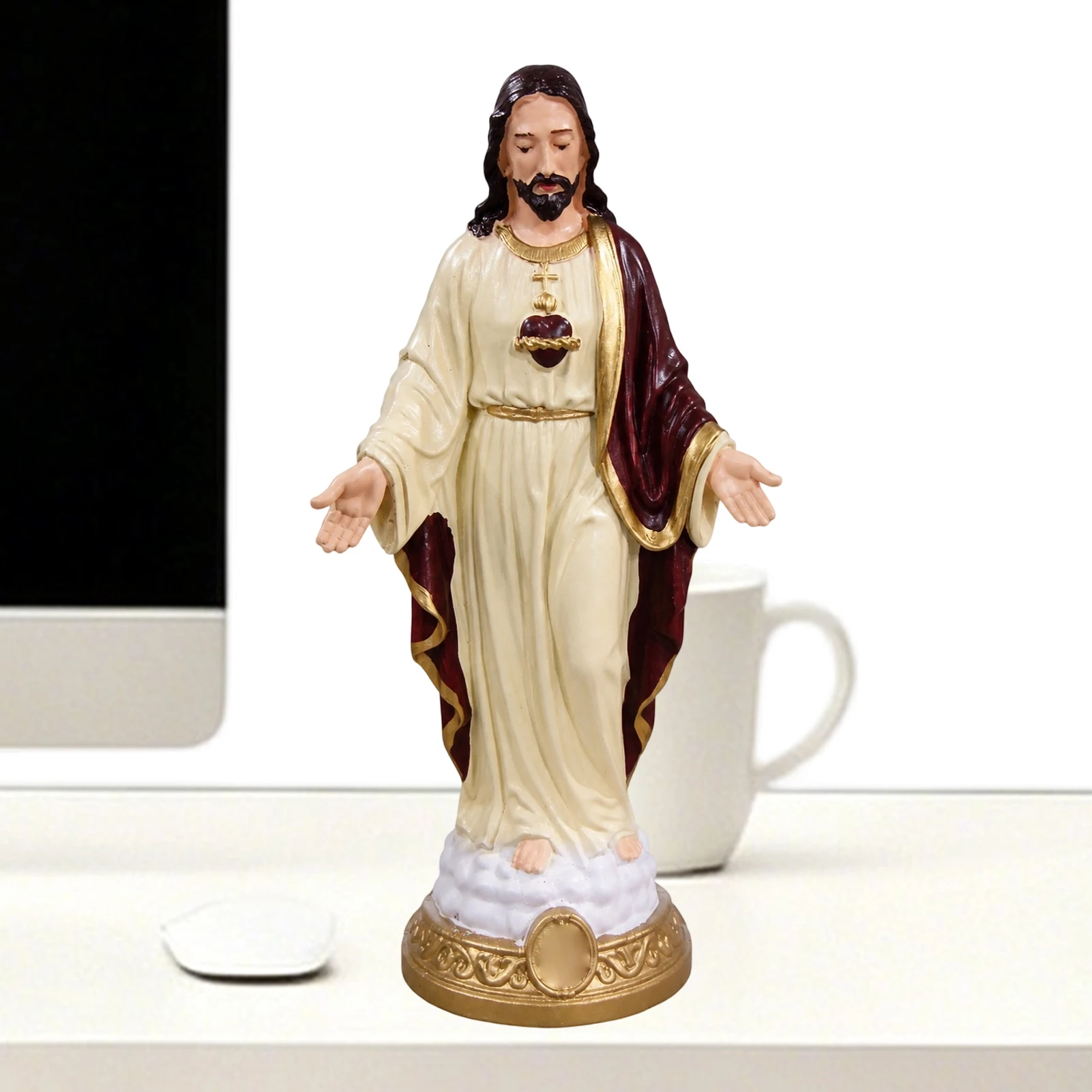 Pequenas estátuas religiosas, - Resin Craft Material avaliação e preço