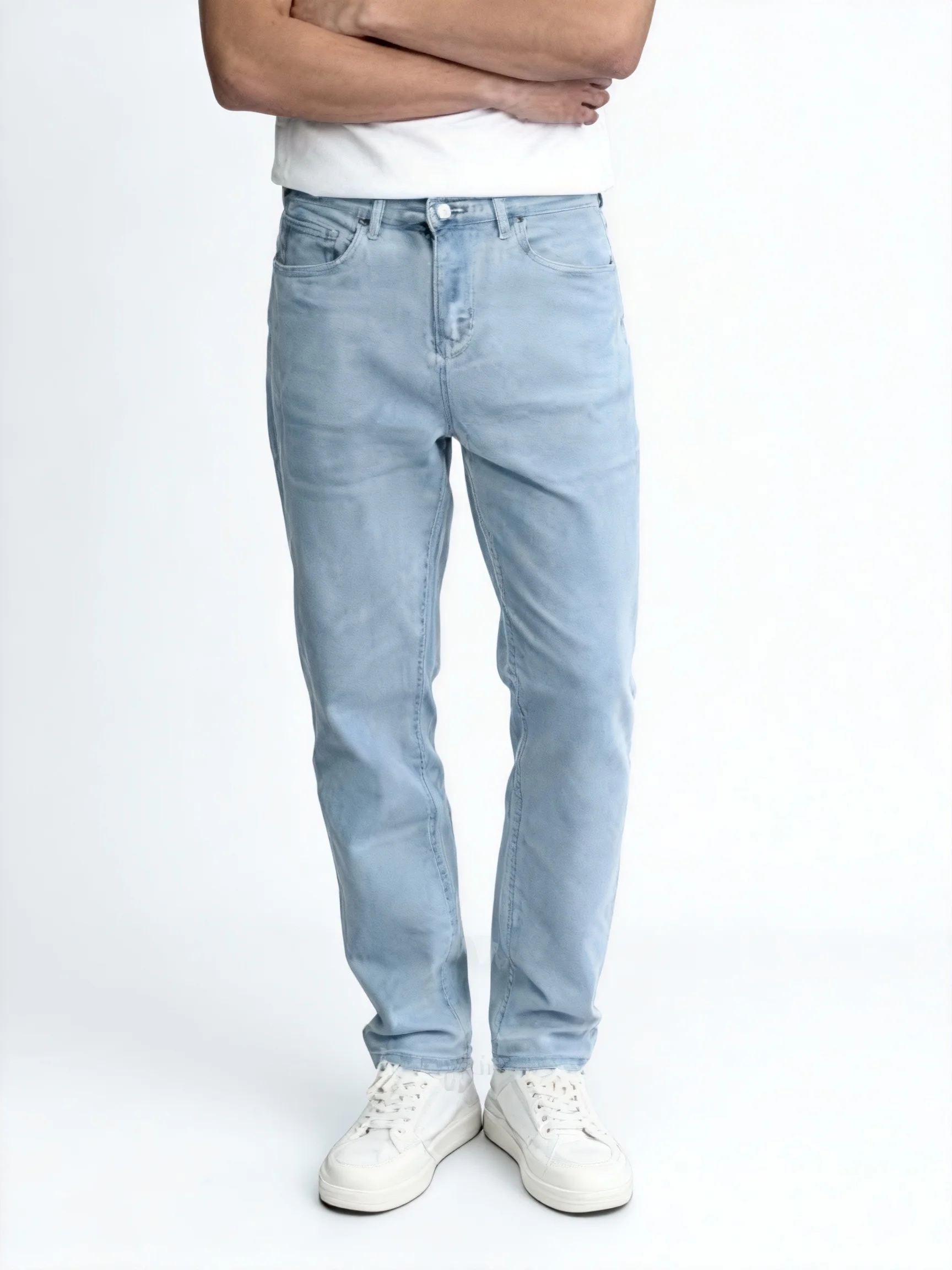 Slim Narrow-leg Micro Stretch Jeans, European Men's Style, Timeless Basic Versatile