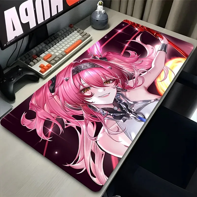 Alas Mouse Kawaii Laptop Wuthering Waves Alas Keyboard Gamer Gadis Anime Seksi Lupa Alas Mouse Desktop Aksesori Gaming PC Alas Mouse