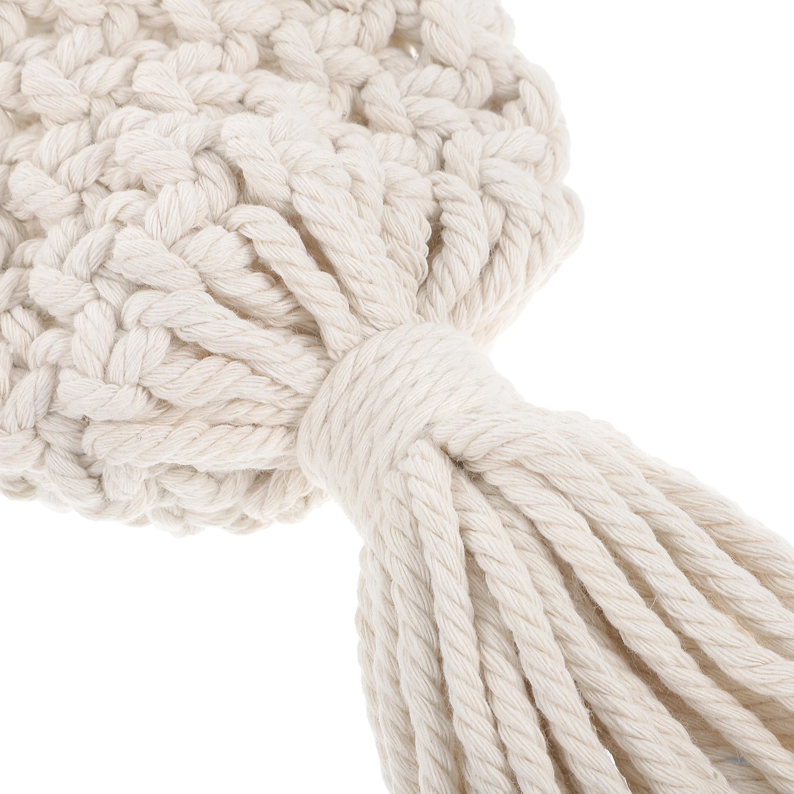 

Hand-Made Macrame Wall Hanging Fruit Basket Bohemia Style Decorative Storage Multi-Function Kitchen Accessory Kitchen Supply