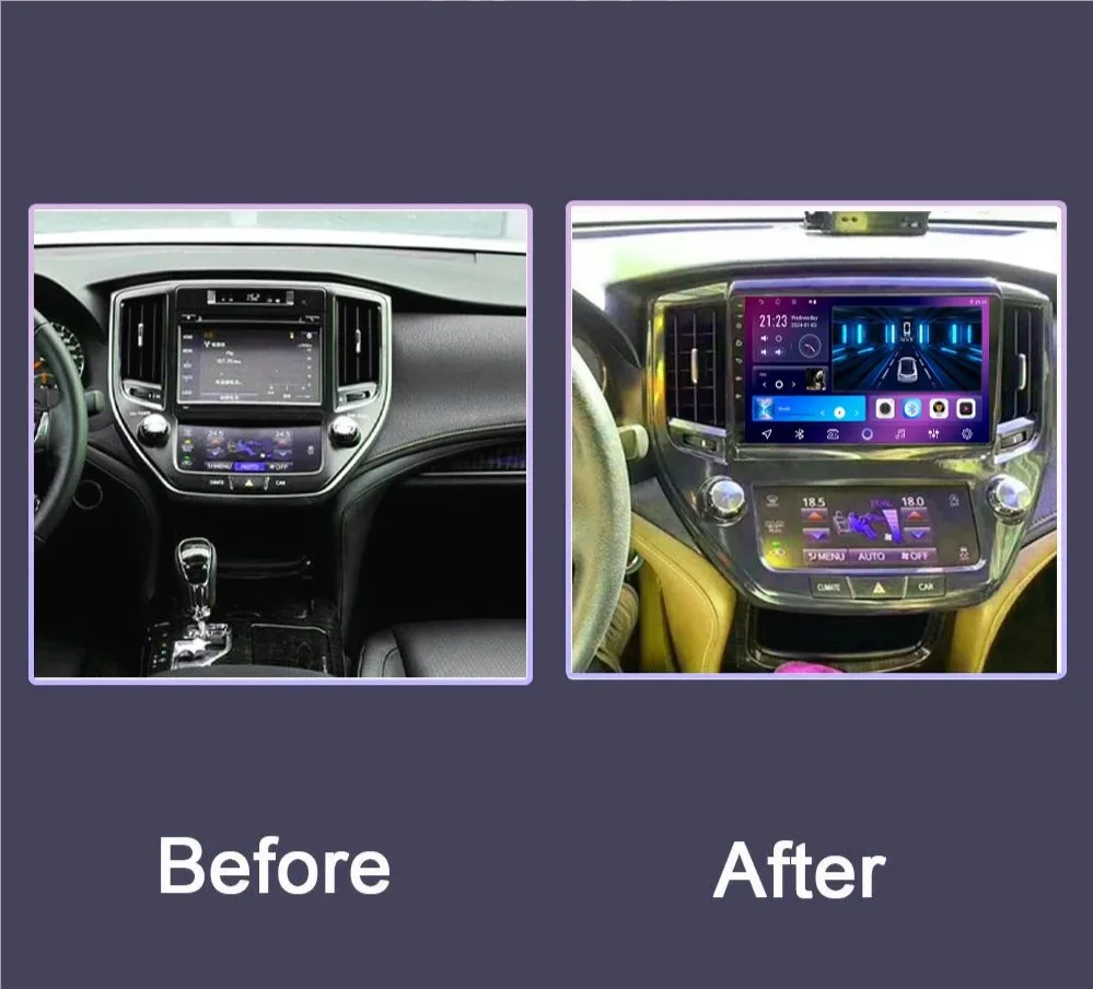 Android 14 2 Din Car Multimedia Player For Toyota Crown 2014-2018 Head Unit Stereo GPS Navigation BT WIFI