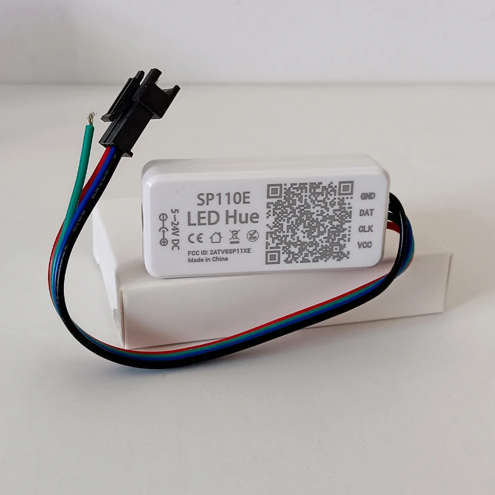 

Smart LED Strip Lighting Controller SP110E Bluetooth App Compatible with WS2812 WS2811 WS2813 SM16703 Individually Addressable