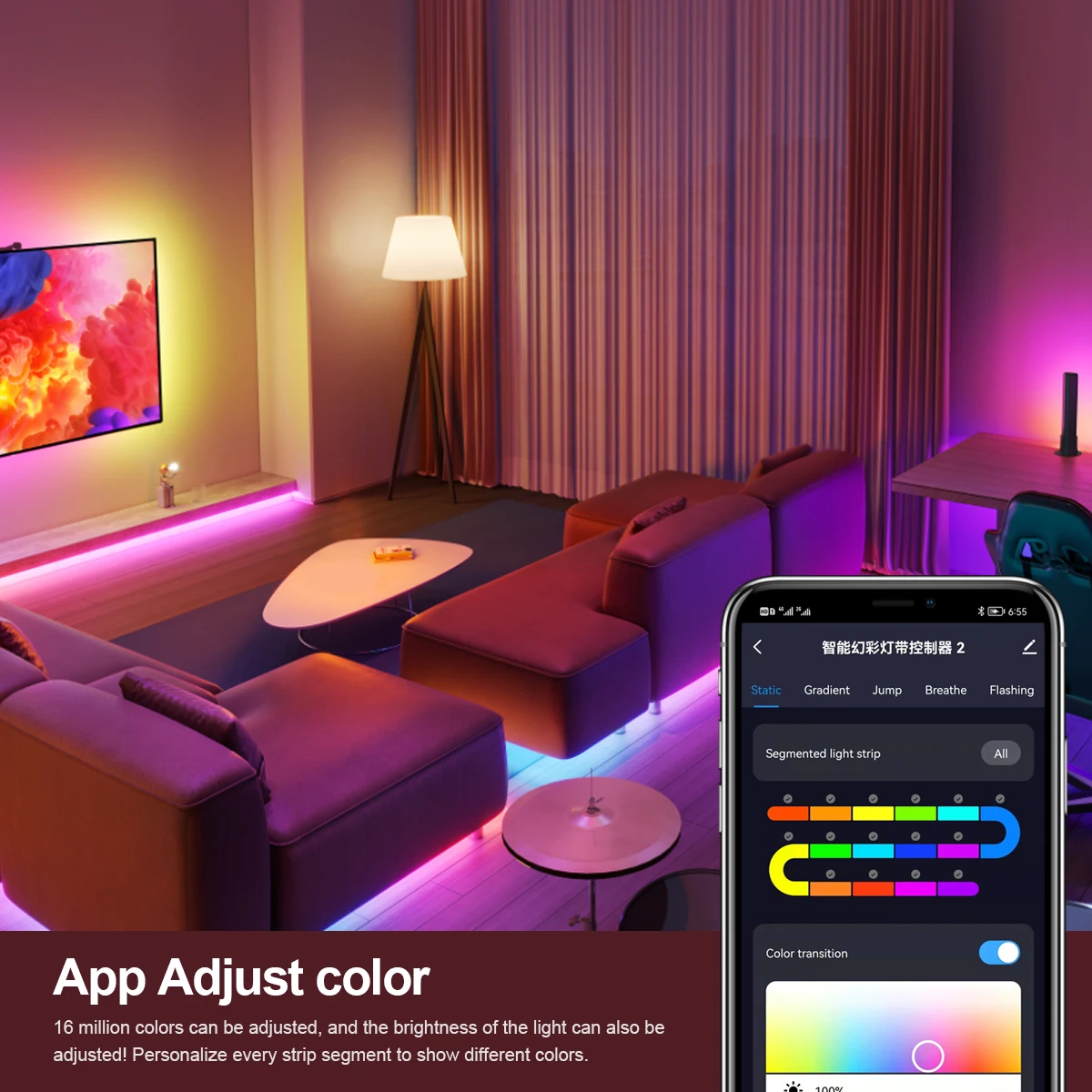 12V/24V Tuya APP Wifi LED kontroler RGBIC działa z Alexa/Google Home/Smart life dla 3 Pin Dream Color WS2811 3 pin LED Strip