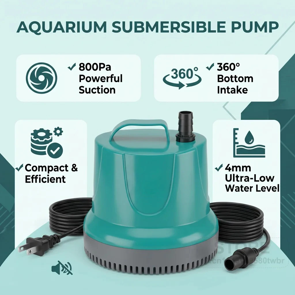 Submersible Aquarium Pump 800P - đánh giá và giá Marine Aquarium Equipment