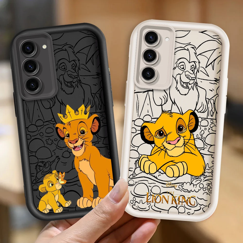 

Disney Lion King Cute For Samsung Note 20 S24 S23 S22 S21 S20 Ultra Plus FE A25 A23 A22 A15 A31 5G Eye Ladder Funda Phone Case