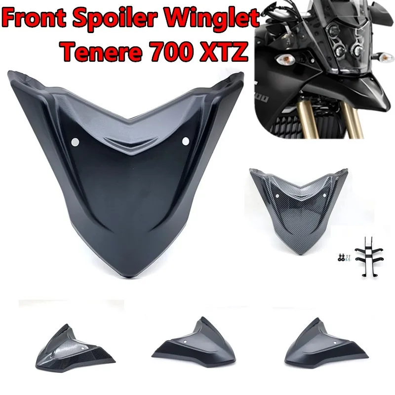 

Motorcycle Accessories Front Spoiler Winglets Aerodynamic Wing Spoiler Front Fairing For YAMAHA TENERE700 XTZ700 T700 2019-2025