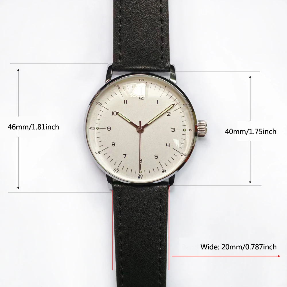 Minimalistische Mechanische Armbanduhr Unisex Automatikwerk Vintage Hutglas Zeitmesser Markendesign – Detail 1