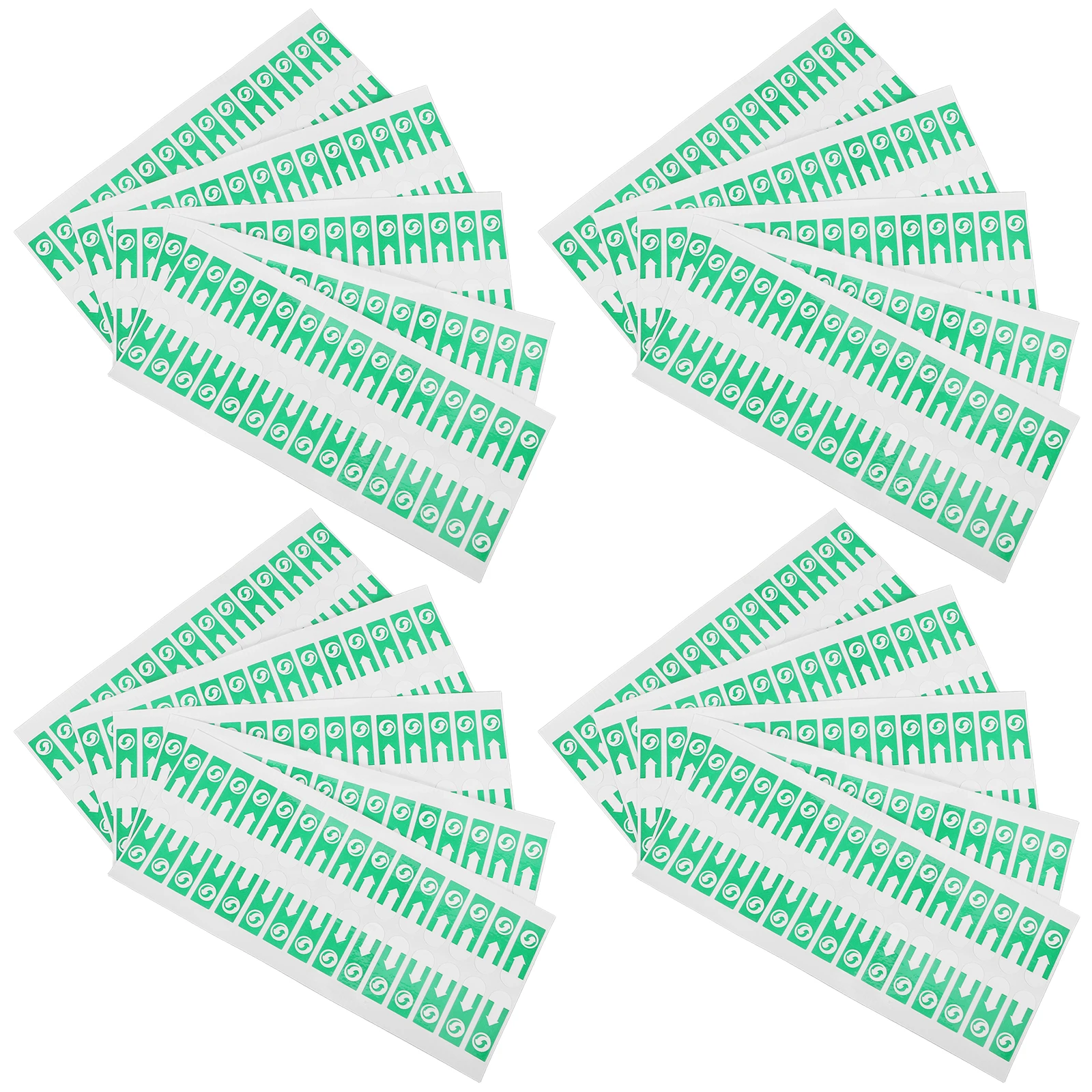 

1000 pcs Label Sealer Stickers Self Adhesive Arrow Removable Non Residue Spacing H Garbage Bag Sealing Document ganization