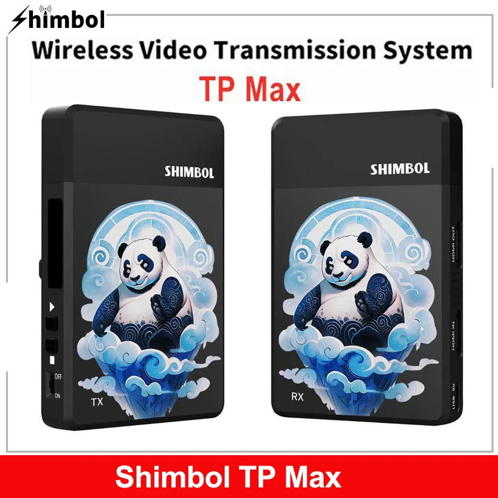 SHIMBOL TP MAX Wireless Transmitter Receiver Wireless Video Transmission System 1080P 350m transmission for Photography Video