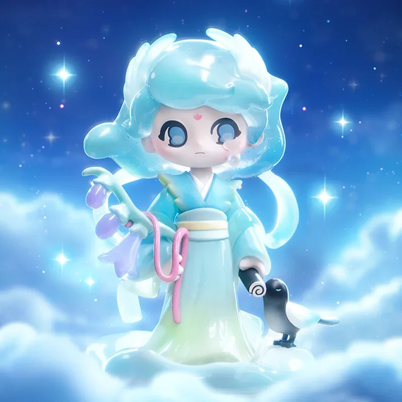 

Genuine New Azura Spirit Magpie Figurine Limited Edition Hang Tag Model Cute Anime Figure Collection Model Toy Children Gifts