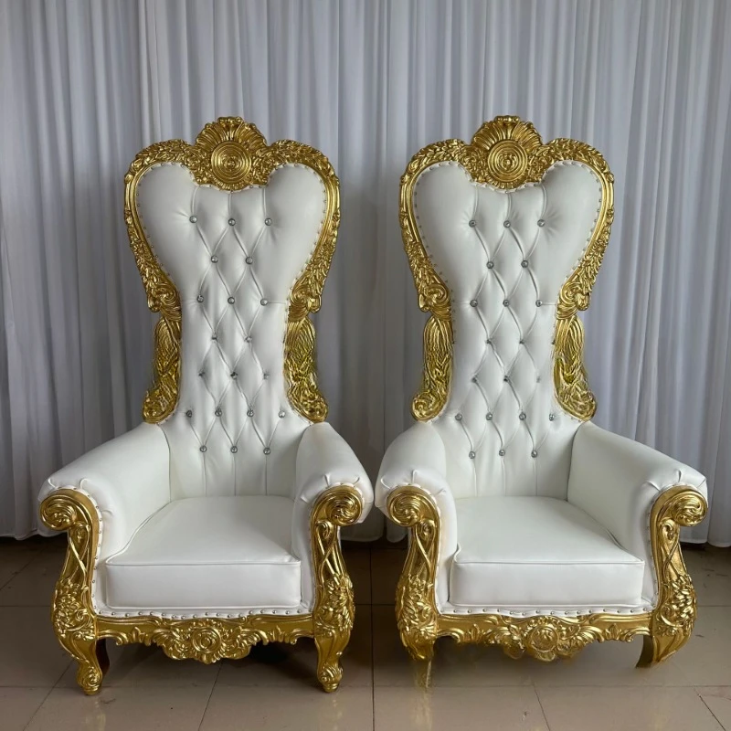 Factory direct sales European neoclassical high back chair king chair KTV hotel aisle decorative chair wedding bride and groom