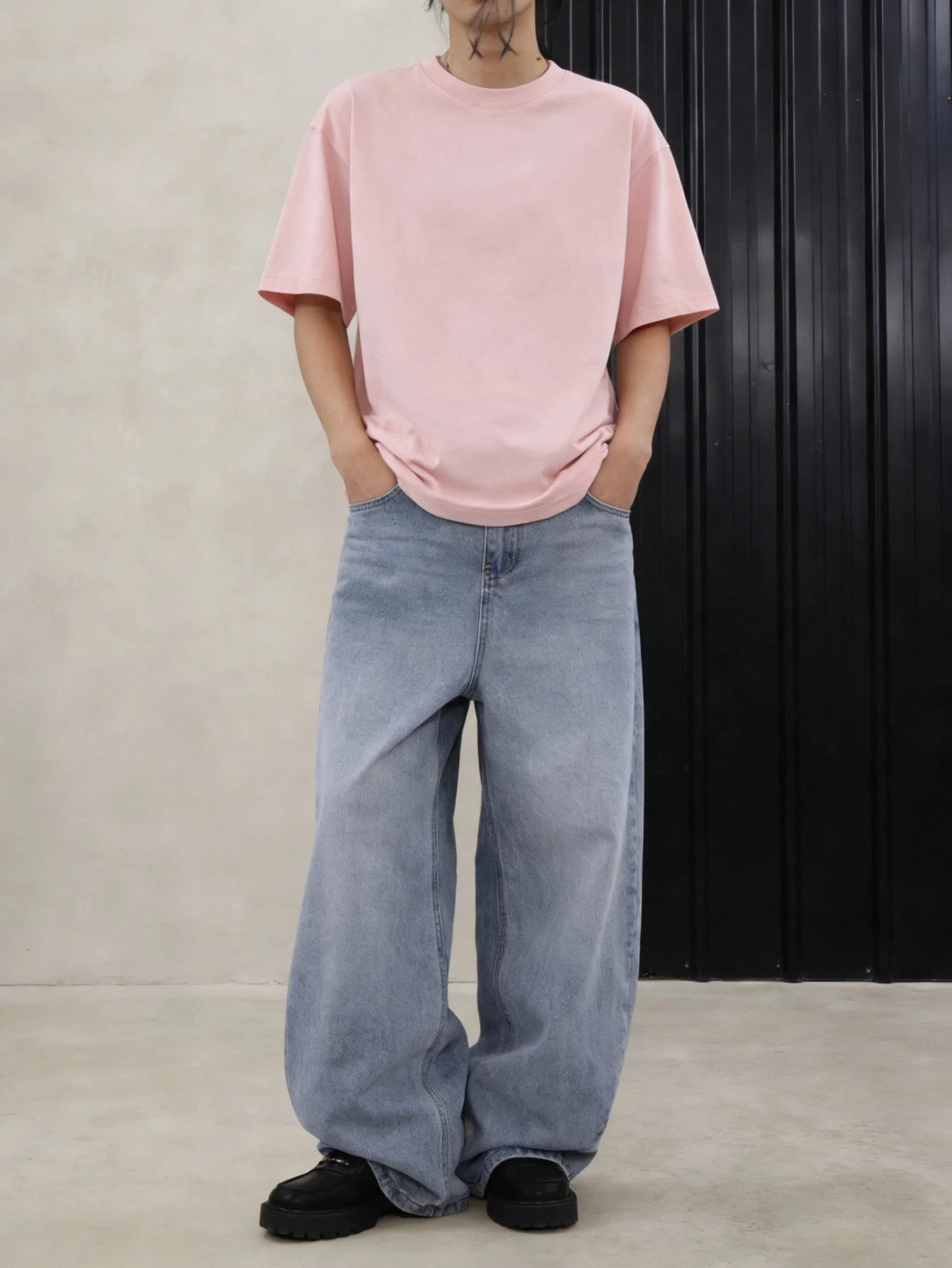Unisex Original Loose Blue Jeans For Man Y2K Drip Daily Denim Wear No accessories or belts included