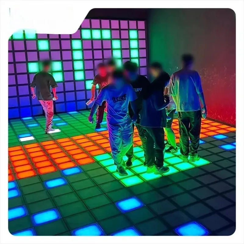 Popular Amusement Park Equipment Interactive Games Hopscotch Floor Games Indoor Immersive AR Kids Game Led Floor