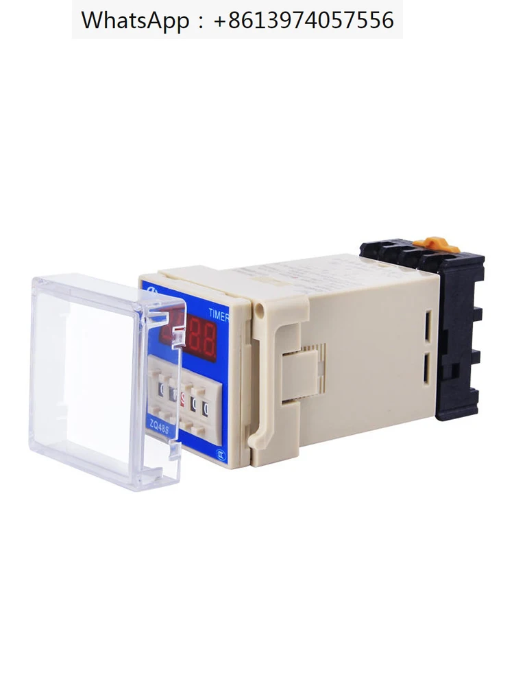 DH48S-S-2Z digital display time relay 220v24v12V double cycle control delay timing switch group