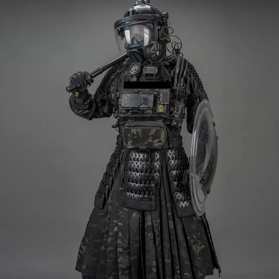 Taktyczna spódnica pancerna w kamuflażu Airsoft męska damska długa kurtka wiatrówka odzież ochronna do gier wojennych CS na zewnątrz cosplay