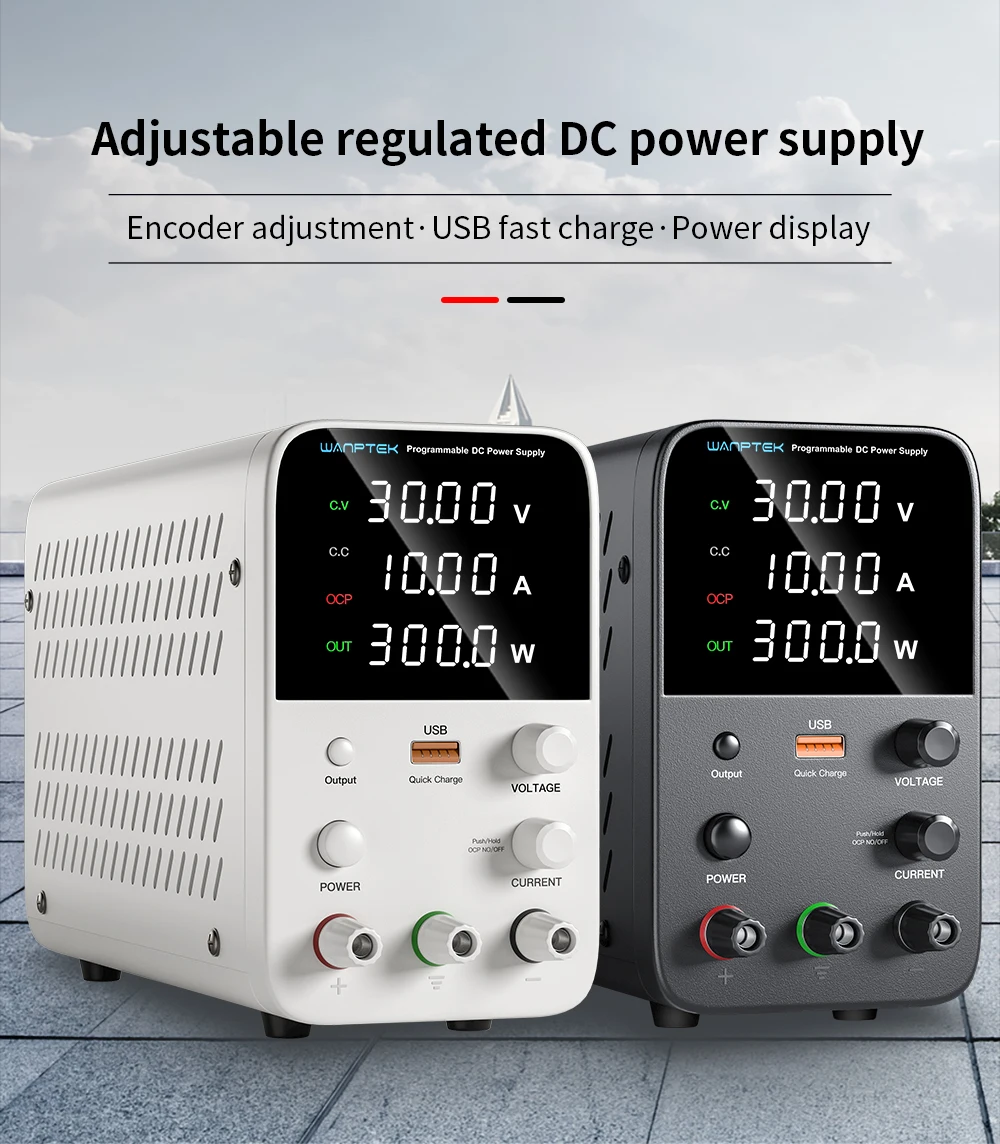 WPS605H 60V 5A DC Power Supply Low Noise 4 Digital Adjustable Switching Variable DC Power Supply Regulated For Phone Repair