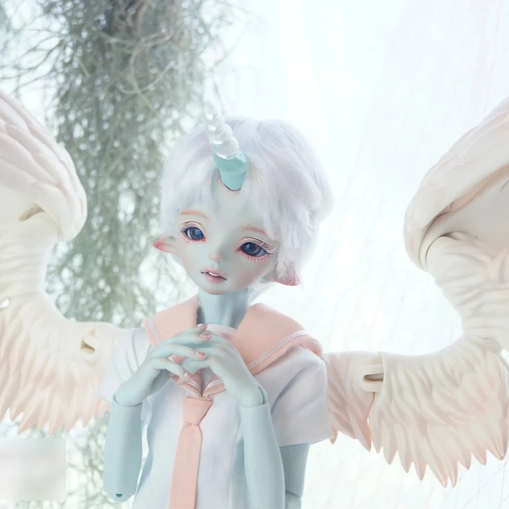 Oueneifs Seravie 1/4 BJD Doll Skinny Unicorn ELF Wings Horn Fantasy Ball Jointed Collection